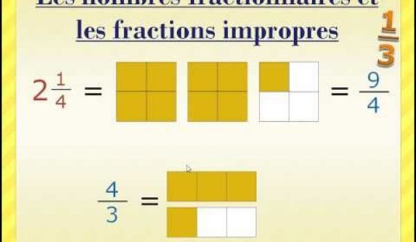 Les fractions impropres